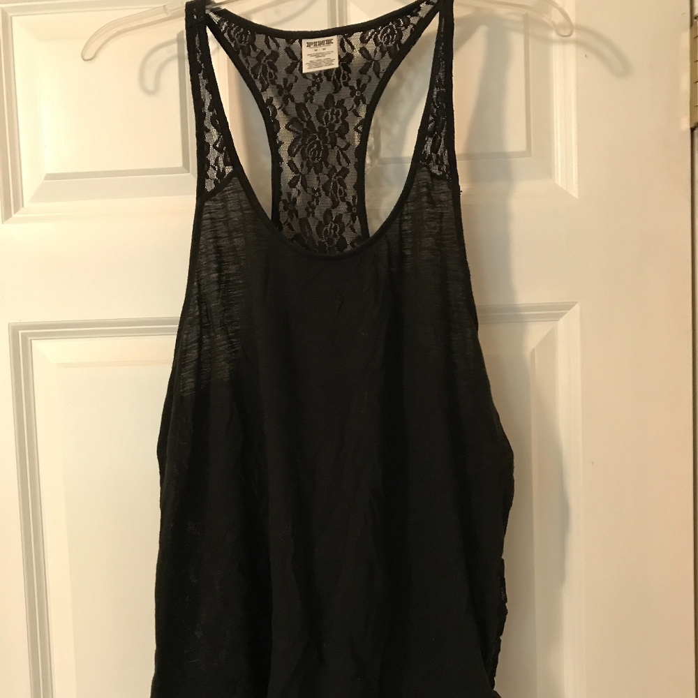 PINK | Lace Racerback Tank Top